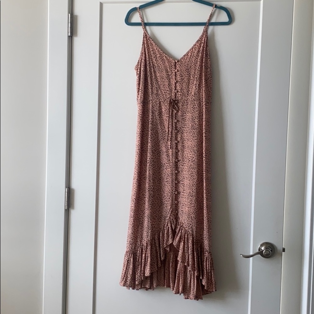 Rails Speckled Pink and Black Midi Dress- NWT